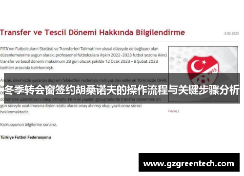 冬季转会窗签约胡桑诺夫的操作流程与关键步骤分析